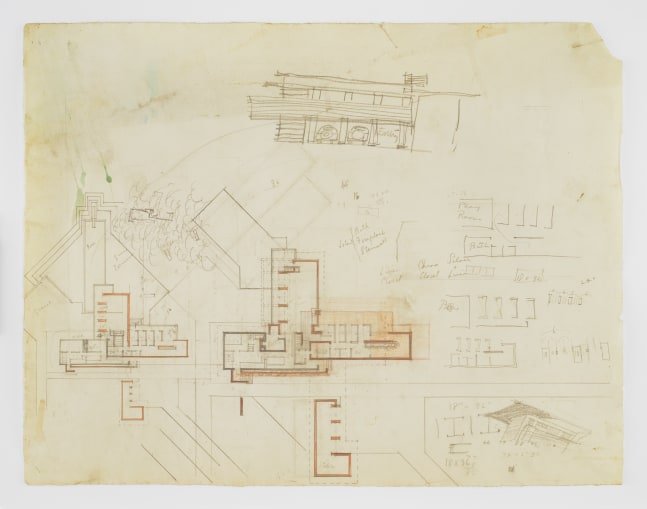 Composite sketch, ink, colored pencil, and graphite on paper
19 &amp;times; 24 5/8 in. (48.3 &amp;times; 62.5 cm)