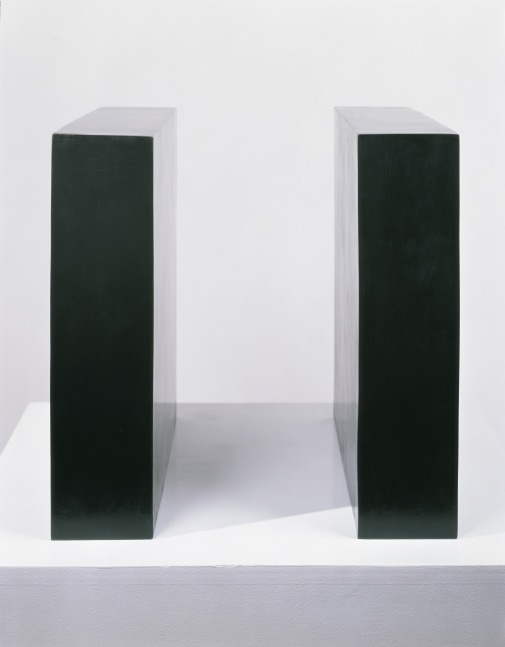 Cast bronze, black patina
Overall: 16 &amp;times; 16 &amp;times; 16 in. (40.6 &amp;times; 40.6 &amp;times; 40.6 cm), 2 units, each 16 &amp;times; 2 &amp;times; 16 in. (40.6 &amp;times; 5.08 &amp;times; 40.6 cm), edition 2/9
Jan Groth and Steingrim Laursen Collection. Stavanger Art Museum, Norway