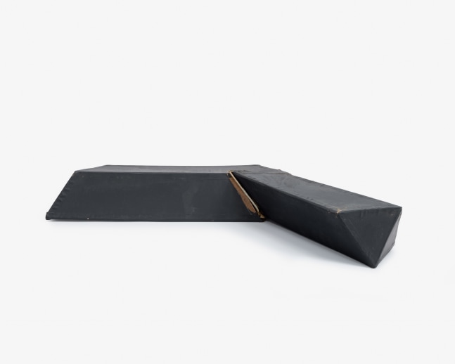 Card stock, painted black
4 &amp;times; 29 &amp;times; 13 in. (10.2 &amp;times; 73.7 &amp;times; 33 cm)