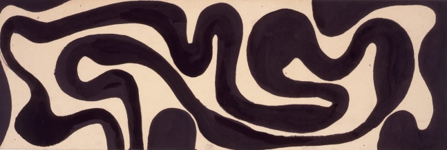 Untitled, ca. 1949&amp;ndash;50
Ink on paperboard
8 5/16 &amp;times; 24 3/4 in. (21.1 &amp;times; 62.9 cm)