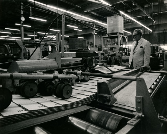 Tony Smith at the Container Corporation of America, ca. 1969