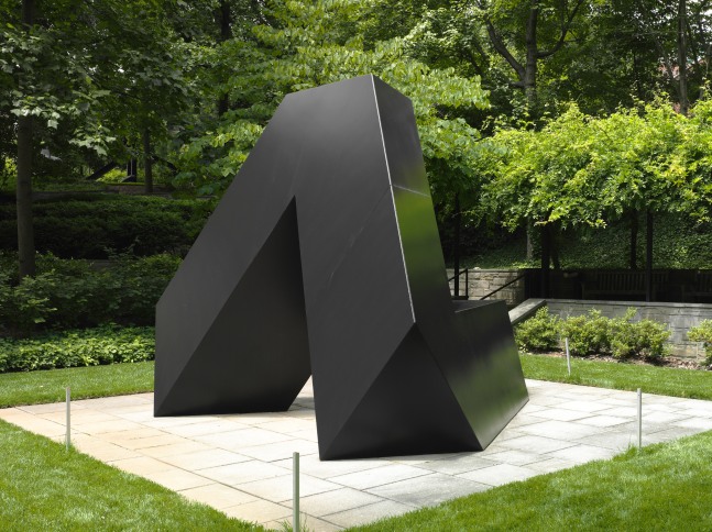Steel, painted black
11 ft. 5 in. &amp;times; 14 ft. &amp;times; 13 ft. 4 1/2 in. (348 &amp;times; 426.7 &amp;times; 407.7 cm), edition 3/3
Baltimore Museum of Art, MD
Photo Mitro Hood