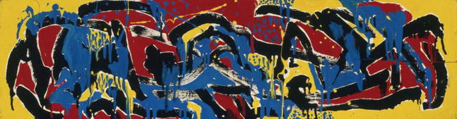 Untitled (Automatic Painting), 1943
Enamel and tempera on wood
11 5/8 in. &amp;times; 3 ft. 7 3/8 in. (29.5 &amp;times; 110.2 cm)
The Museum of Modern Art, New York