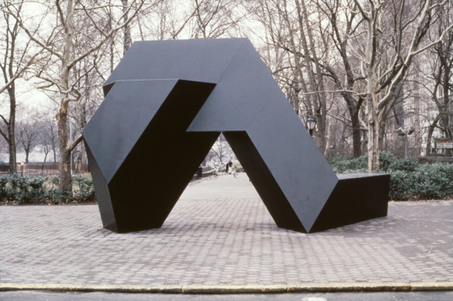 Tony Smith: The Snake Is Out, Public Art Fund, Doris C. Freedman Plaza, New York, 1982&amp;ndash;83