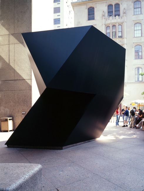 Steel, painted black
14 ft. &amp;times; 21 ft. 6 in. &amp;times; 12 ft. 41&amp;frasl;4 in. (426.7 &amp;times; 655.3 &amp;times; 376.6 cm), edition 1/3
Hunter College of the City University of New York