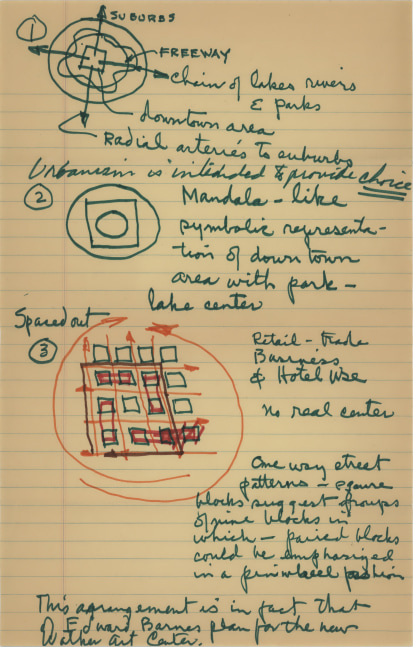 Ink on ruled paper, 14 &amp;times; 8 1/2 in. (35.6 &amp;times; 21.6 cm)