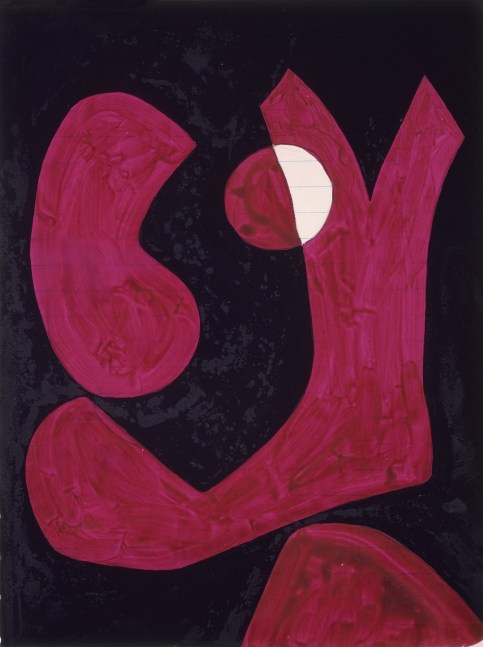Untitled, ca. 1948
Tempera and graphite on lined paper
9 5/8 &amp;times; 7 3/8 in. (24.4 &amp;times; 18.7 cm)