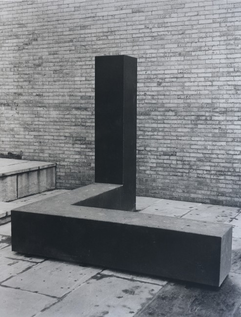 Steel, oiled finish
6 ft. 8 in. x&amp;nbsp;6 ft. 8 in. x&amp;nbsp;6 ft. 8 in.&amp;nbsp;(203.2 &amp;times; 203.2 &amp;times; 203.2 cm), edition 1/3
Primary Structures: Younger American and British Sculptors, The Jewish Museum, New York, 1966