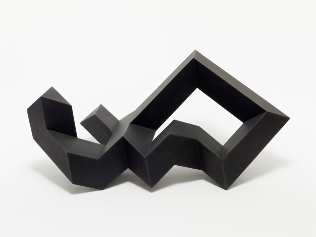 Steel, painted black
13 1/2 &amp;times; 33 &amp;times; 17 in. (34.3 &amp;times; 83.8 &amp;times; 43.2 cm), edition AP
Tony Smith Estate