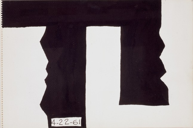 Untitled, 1961
Ink on paper
11 3/4 &amp;times; 17 11/16 in. (29.8 &amp;times; 44.9 cm)