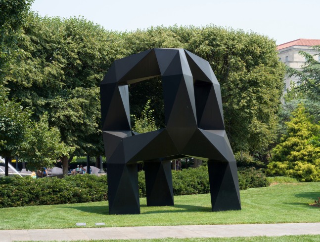 Aluminum, painted black
17 ft. 11&amp;frasl;4 in. &amp;times; 13 ft. 71&amp;frasl;4&amp;nbsp;in. &amp;times; 15 ft. 81&amp;frasl;2&amp;nbsp;in. (521.3 &amp;times; 414.7 &amp;times; 478.8 cm), edition 3/3
National Gallery of Art, Washington, DC
&amp;nbsp;