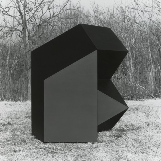 For J.C.
Welded bronze, black patina
6 ft. 8 in. &amp;times; 6 ft. 8 in. &amp;times; 4 ft. 9 in. (203.2 &amp;times; 203.2 &amp;times; 144.8 cm), edition 3/6
Private Collection
Dedication: Jean Charlot