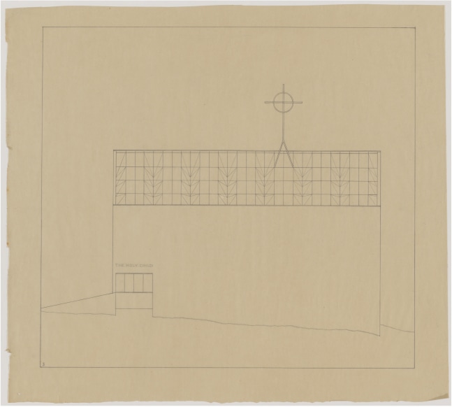 Section, graphite on tracing paper
18 3/8 &amp;times; 18 3/4 in. (46.7 &amp;times; 47.6 cm)