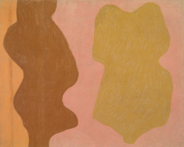 Untitled, 1953&amp;ndash;55
Pastel on brown paper
31 1/2 &amp;times; 39 1/8 in. (80 &amp;times; 99.4 cm)