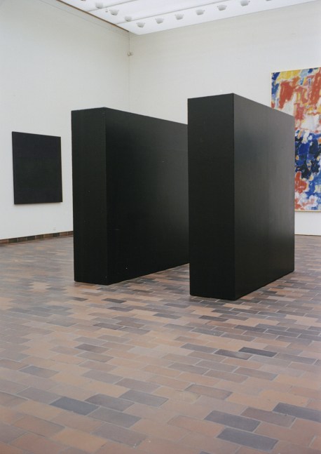 Steel, painted black
Overall: 8 x 8 x 8 ft. (243.8 &amp;times; 243.8 &amp;times; 243.8 cm), 2 units, each 8 &amp;times; 2 &amp;times; 8 ft. (243.8 &amp;times; 61 &amp;times; 243.8 cm), edition AP
Louisiana Museum of Modern Art, Humlebaek, Denmark