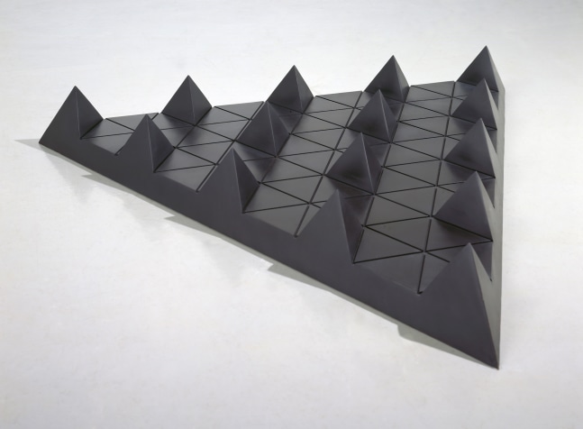 Cast bronze, black patina
7 &amp;times; 55 &amp;times; 55 in. (17.8 &amp;times; 139.7 &amp;times; 139.7 cm), edition 1/6
Private collection