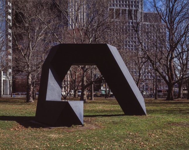 Steel, painted black
15 ft. 1 in. &amp;times; 25 ft. 6 in. &amp;times; 18 ft. 7 in. (459.7 &amp;times; 777.2 &amp;times; 566.4 cm), edition 2/3
The Museum of Modern Art, New York