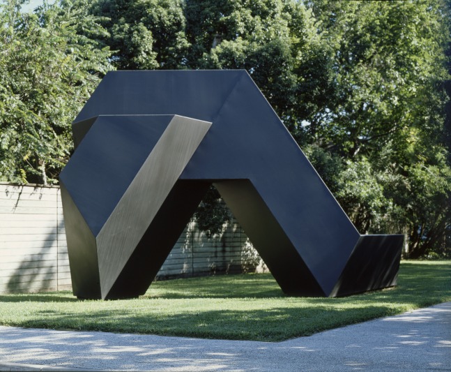 Steel, painted black
15 ft. 11&amp;frasl;2 in. &amp;times; 23 ft. 2 in. &amp;times; 18 ft. 10 in. (461 &amp;times; 706.1 &amp;times; 574 cm), edition 2/3
The Menil Collection, Houston, TX