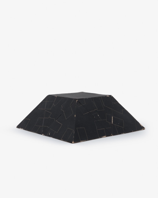 Card stock, painted black
3 &amp;times; 8 &amp;times; 8 in. (7.6 &amp;times; 20.3 &amp;times; 20.3 cm)