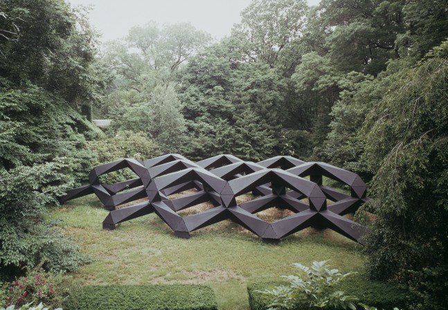 Plywood, painted black
11 &amp;times; 78 &amp;times; 64 ft. (3.35 &amp;times; 23.77 &amp;times; 19.51 m)
Orange, NJ