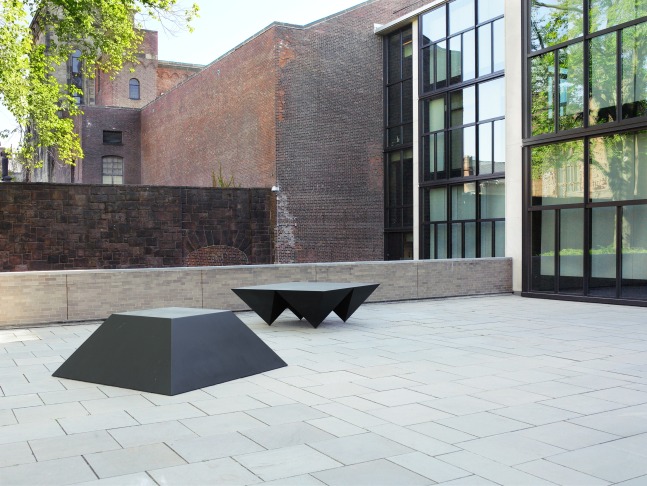 For P.N. with For D.G.
Welded bronze, black patina
28 in. x 6 ft. 8 in. x 6 ft. 8 in.&amp;nbsp;(71.1 &amp;times; 203.2 &amp;times; 203.2 cm), edition 2/6
Yale University Art Gallery, New Haven, CT