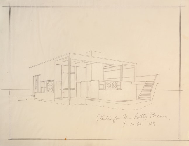 Perspective
Graphite on paper
13 3/8 &amp;times; 24 in. (34 &amp;times; 61 cm)