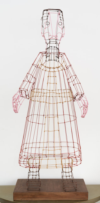 wire sculpture of a figure that looks like a prophet