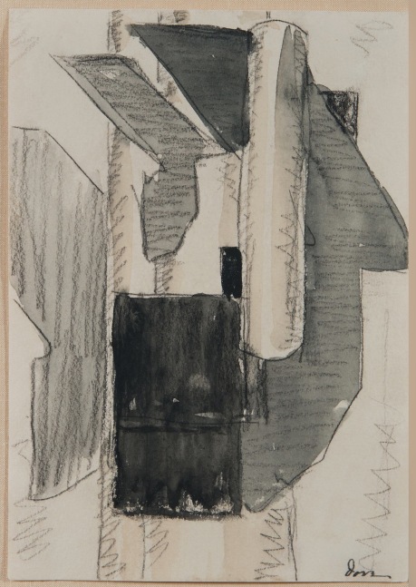 abstract forms in black and white