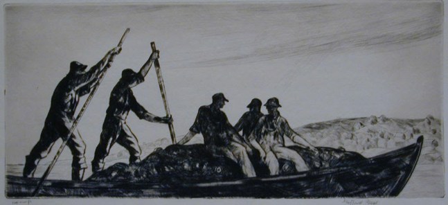 Gifford Beal (1879&amp;ndash;1956)

Poling the Boat, 1929

Etching on paper

7 x 15 inches (17.8 x 38.1 cm)