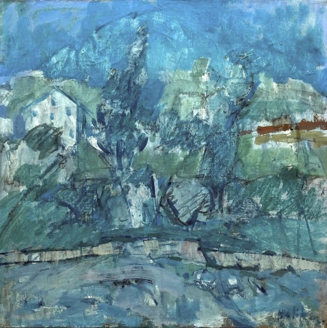 small landscape looking from the water towards the shore