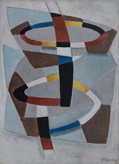 abstract rings in browns and blues