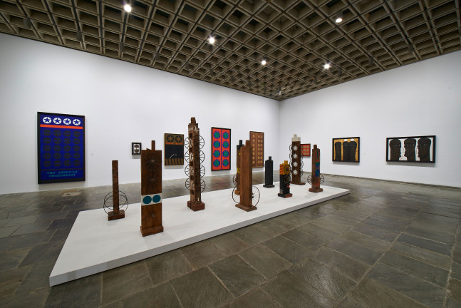 Installation view of Robert Indiana: Beyond LOVE, Whitney Museum of American Art, New York, September 26, 2013&amp;ndash;January 5, 2014. Photo: Tom Powel Imaging