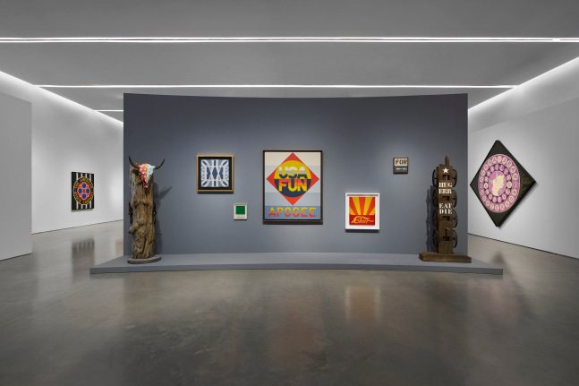 Installation view of Robert Indiana: The American Dream, Pace Gallery, New York, May 9&amp;ndash;August 15, 2025