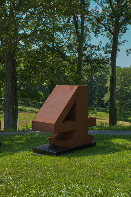 FOUR, from&amp;nbsp;ONE Through ZERO (The Ten Numbers),&amp;nbsp;1980&amp;ndash;2003, at the Glass House, 2017. Photo: Tom Powel Imaging; Artwork: &amp;copy; The Robert Indiana Legacy Initiative/Artists Rights Society (ARS), NY