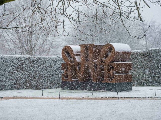 Robert Indiana, Imperial LOVE&amp;nbsp;(1966&amp;ndash;2006), installation view at Yorkshire Sculpture Park, 2022. Photo: &amp;copy; Jonty Wilde, courtesy of Yorkshire Sculpture Park. Artwork: &amp;copy; The Robert Indiana Legacy Initiative/Artists Rights Society (ARS), NY
