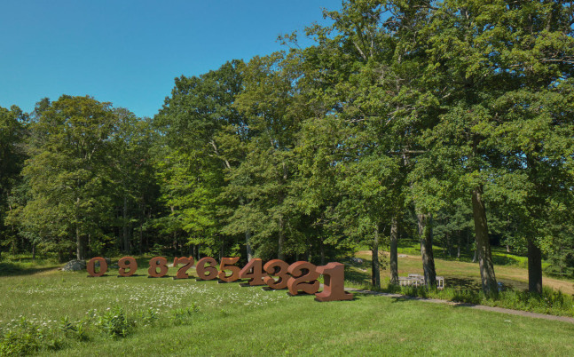 ONE Through ZERO (The Ten Numbers), 1980&amp;ndash;2003, at the Glass House, 2017. Photo: Tom Powel Imaging; Artwork: &amp;copy; The Robert Indiana Legacy Initiative/Artists Rights Society (ARS), NY