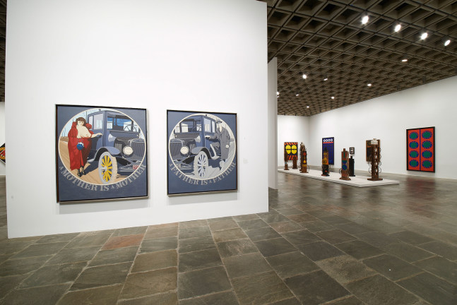 Installation view of Robert Indiana: Beyond LOVE, Whitney Museum of American Art, New York, September 26, 2013&amp;ndash;January 5, 2014. Photo: Tom Powel Imaging