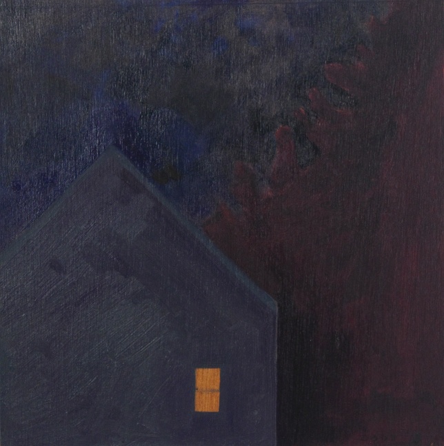 Night House, 2013, oil on wood panel, 9 x 9 inches