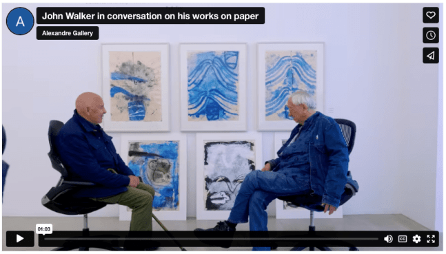 John Walker in conversation on his works on paper