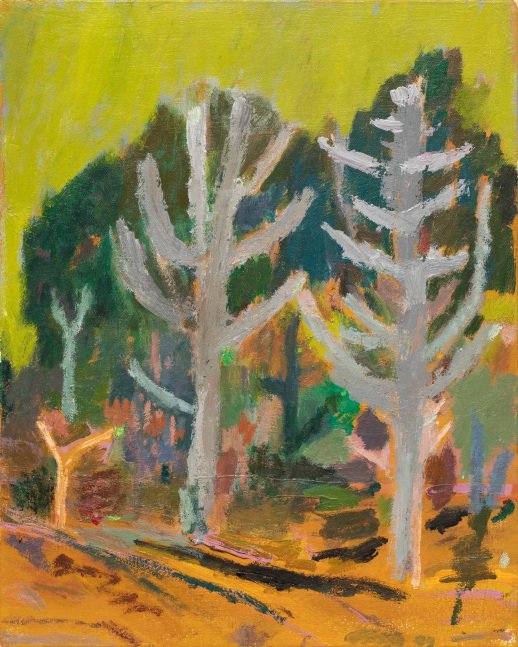 Lisa Sanditz, Remember Ash Trees?, 2023-24, acrylic on canvas, 20 x 16 inches
