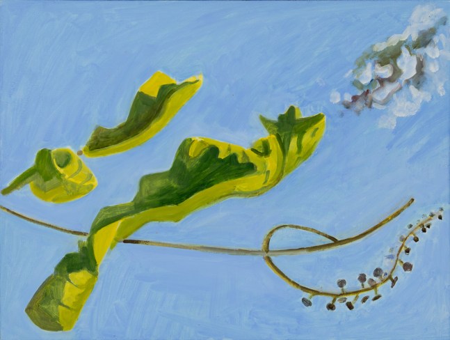 Mayberry and Cloud, 2023, oil on wood panel, 12 x 16 inches