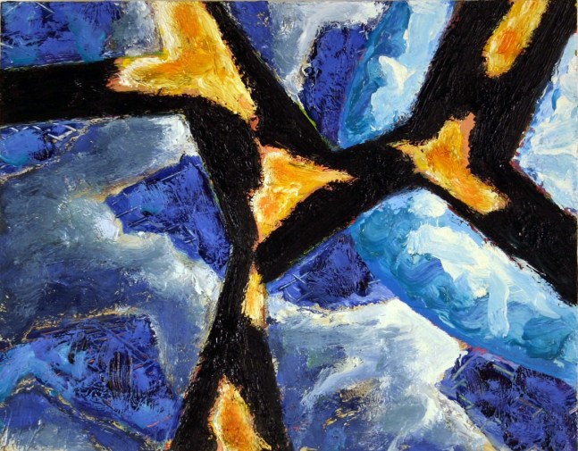 Webwork,&amp;nbsp;2007-2008, oil on panel, 10 3/4 x 13 3/4 inches