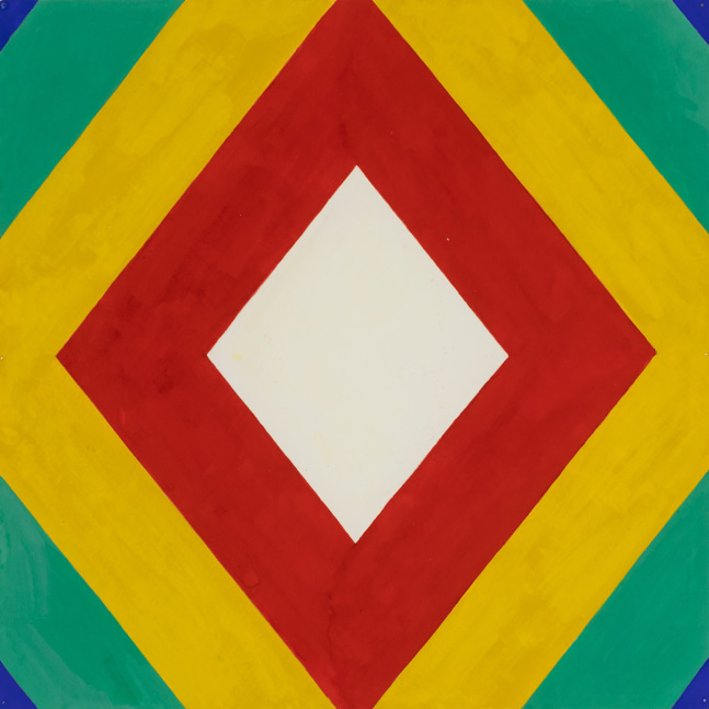 Olivera, 2010, gouache on paper, 11 7/8 x 11 7/8 inches