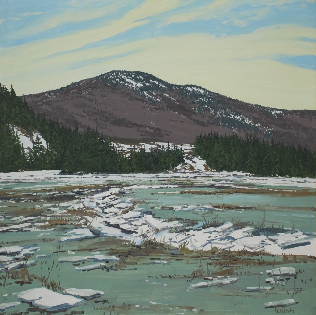 Salt Flat, 1973, oil on canvas, 48 x 48 inches