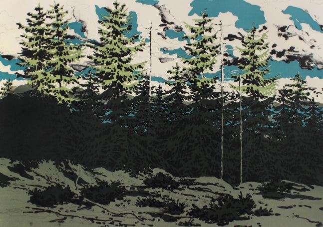 From Zeke&amp;#39;s, 1976, lithograph on Arches Cover, 18 x 26 inches