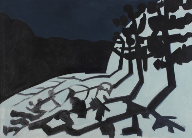 Moon Shadows, 1992-93, oil on linen, 36 x 50 inches