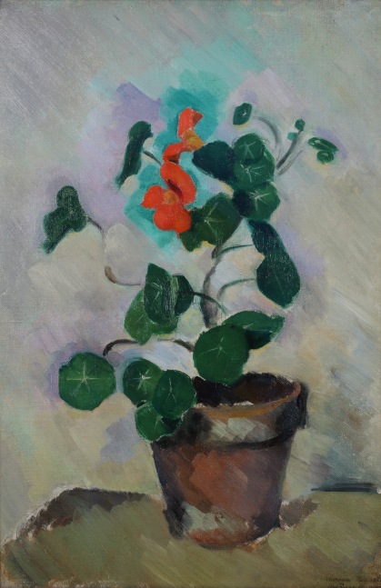 Capucines (Nasturtiums), 1912, oil on canvas, 21 5/8 x 15 inches