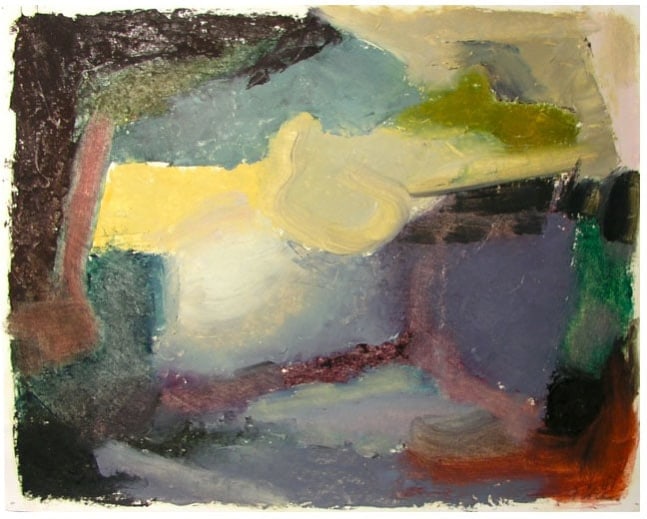 Untitled, 1986, oil on paper, 11 x 14 inches