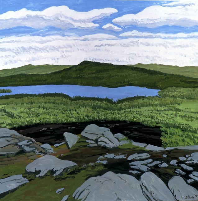 Neil Welliver, West from Morey&amp;#39;s Hill, 1997, oil on canvas, 72 x 72 inches