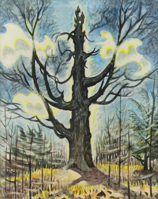 March Clouds and Tree, 1946, watercolor on paper, 35 1/2 x 28 1/2 inches